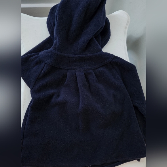 Baby Gap Girl's Navy Fleece Fall Jacket Size 2 - Picture 6 of 7